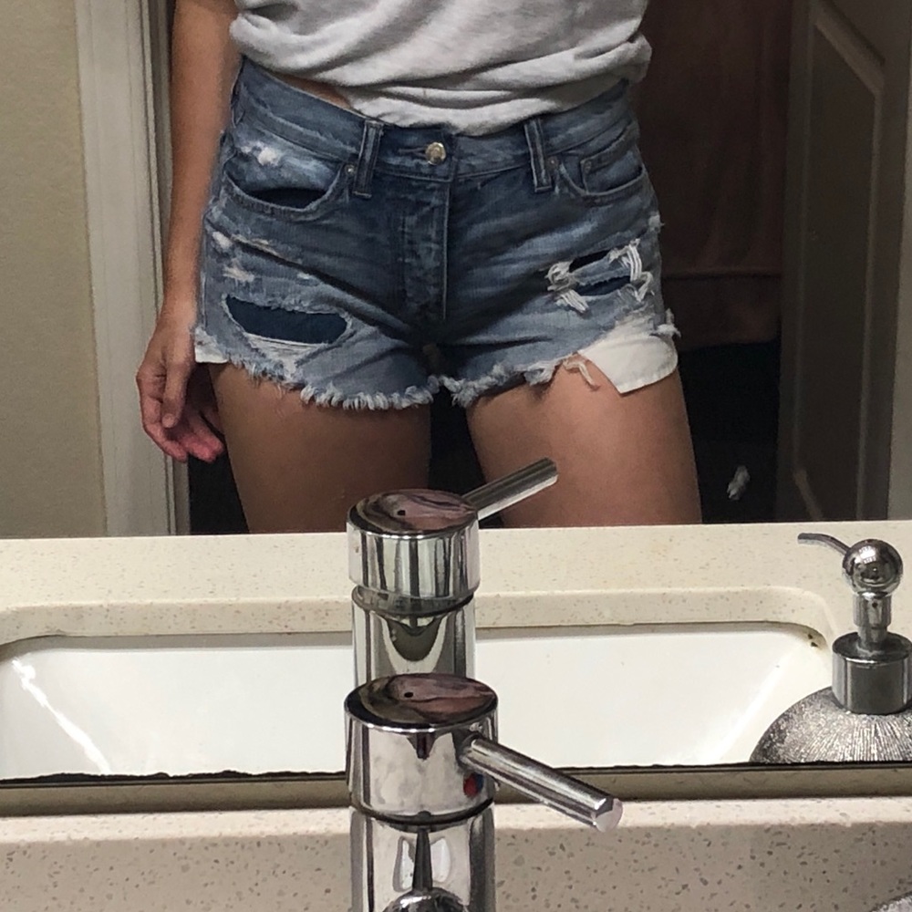 American Eagle high rise festival shorts